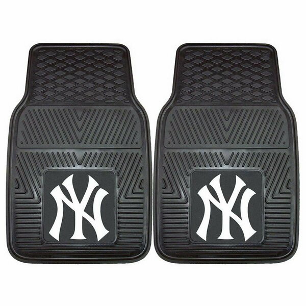 Fanmats New York Yankees Heavy Duty 2-Piece Vinyl Car Mats FA52187